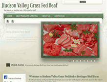 Tablet Screenshot of hudsonvalleygrassfedbeef.com